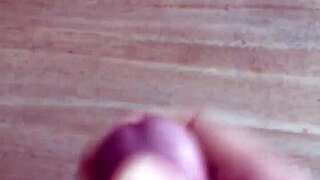 me cumming hard on desk solo orgasm cumshot!