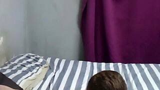 Does 18yo black schoolgirl's mouth on big daddy's white cock satisfy supper craving?