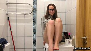 Stepbrother Secretly Films Brunette Fingering Her Tight Pussy