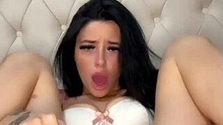 this horny british coed fingers pussy squirts on webcam