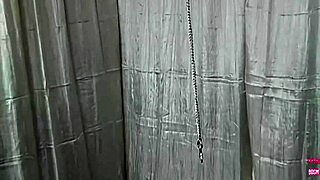 Blonde in stockings tied up fucked doggystyle with buttplug in ass