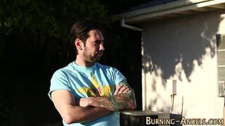 i cum all over this alternative emo goth slut's tattooed face