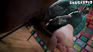 hey sucking this steel feels just like your hard cock... wearing my cute pink corset so tight!