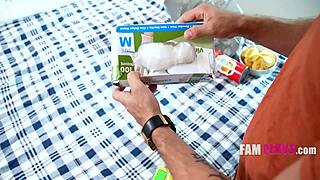 faux pussy swap with my curvy ebony stepsis turned into real hardcore fun