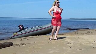 ever wonder how that milf's juicy ass sways so temptingly on the beach?