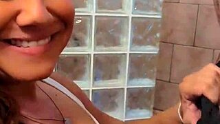 Savage Sarah Smiles Sucking Huge Husband Cock