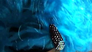i fucked that blue-haired fairy slut's mouth and pussy so hard she begged for more