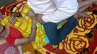 Brother-in-Law Fucks Hot Swinger Sister-in-Law Hard in Yellow Saree Post-Wife Sleep