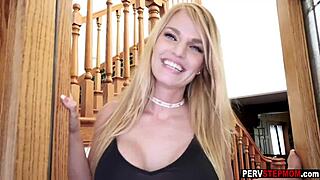 lonely milf cougar seduces young neighbor for garage smash