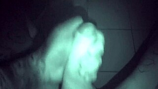 late night solo stroke hits the spot with my throbbing cock