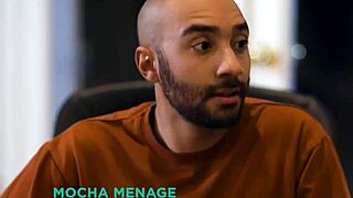 oliver's work stress melts away under mocha menage's oiled nuru massage licks