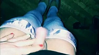 SHEMALE VERONICA TEASES BLUE-EYED FEET FETISH AFTER DARK SOLO