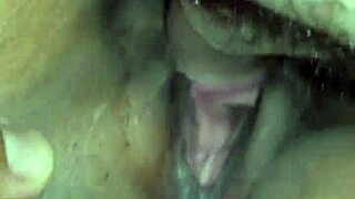 Latina rubs throbbing cock over wet clit pov