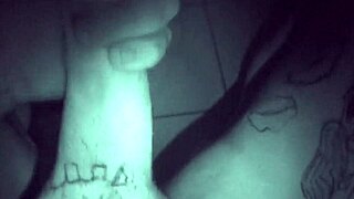 late night solo stroke hits the spot with my throbbing cock