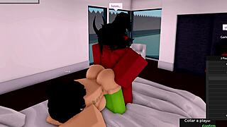 Demon savagely fucks Roblox hoe while girlfriend watches cheating roleplay