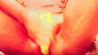 shaved teen village girl stuffs pussy with veggies orgasm lick cumshot ranch homemade