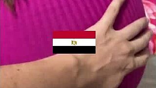 Arab Housewife Bent Over by Doorman Monster Cock Doggystyle Cum on Big Ass