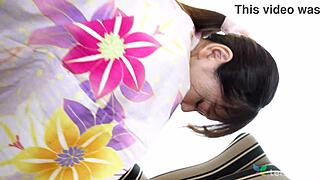 japanese aki igarashi in kimono rode her exs cock again n loved it ugh