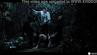 asian slut with big tits used as fuckdoll in woods gangbang? you won't believe it