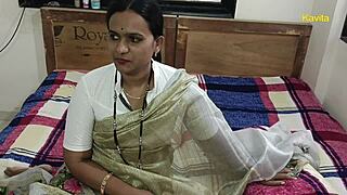 DESI KAVITA Fucks HARD in SAREE with TATYA Missionary Style