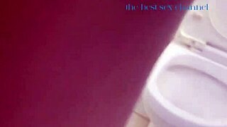 Ebony Maid's Big Ass Showered Bent Over Doggystyle Creampie