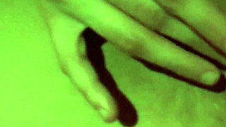 Teen Amateur Stretches Massive Pussy Lips Close Up Shaved Cunt Fingering