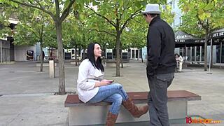 simone k spots my hat and throbbing cock then rides hard