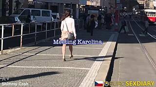 Sexy redhead milf gets picked up shopping then rides huge cock hard