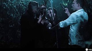 asian slut with big tits used as fuckdoll in woods gangbang? you won't believe it