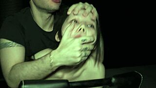 Japanese Petite Cutie Bent Over for Rough Euro Dick Doggystyle Pounding