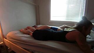 hey boyfriend you're bound and so sensitive i love tickling you