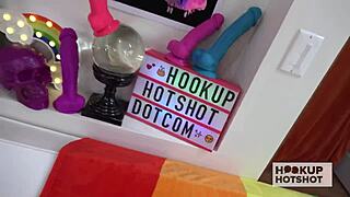 Ebony Whore Maya Bijou Gags on Huge Cock Deep