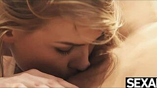Blonde Lesbians Lick Pussy Lips to Explosive Orgasms!