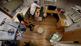 Asia Mina Amy in Latex Heels Handcuffs Backstage Smuggling Fetish