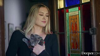 man in uniform makes amber moore's pussy drip for deep doggystyle