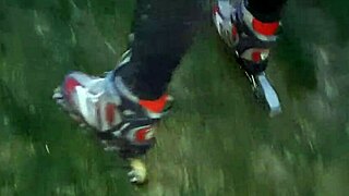 Paid Coach For Lesson But Got Her Big Clit Licked To Dripping Orgasm In Ripped Panties