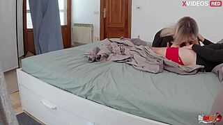 Stepmom Blowjob Gift Turns Into Creampie Pussy Fuck