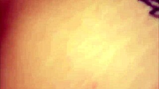 Curvy big booty Asian brunette rides huge cock reverse cowgirl creampie drip