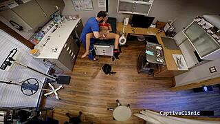 Asia Mina Amy in Latex Heels Handcuffs Backstage Smuggling Fetish