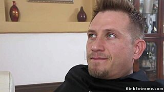 blonde bondage slave bound tight gets hardcore pussy fucked into total submission