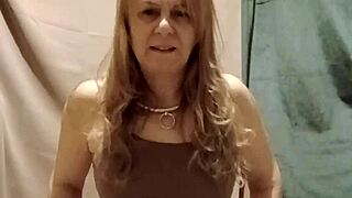 Bound Milf Slave Endures Intense Self-Session Piss Licking and Belt Whips