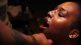 ebony babe spreads for big black cock creampie in pov deepthroat doggystyle ride