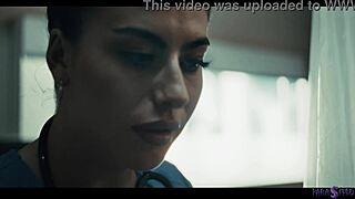 oh god, this nurse babe grows alien monster cock to roughly impregnate leana lovings in parasited horror