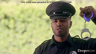 man in uniform makes amber moore's pussy drip for deep doggystyle