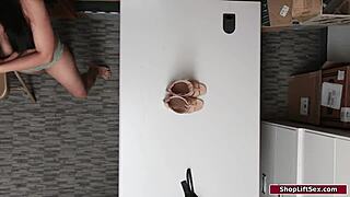 Busty Asian Shop Babe's Lingerie Ripped by Officer for Office Monster Cock Deepthroat Gangbang