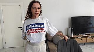 my step sis begs me to pop her cherry before heading out on her first date with that guy