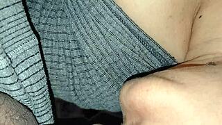 Hey stepbro rubbed my smooth wet pussy before deep creampie fuck