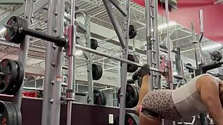 Bobbi Jo's Ebony Ass Pops Cherries in Workout