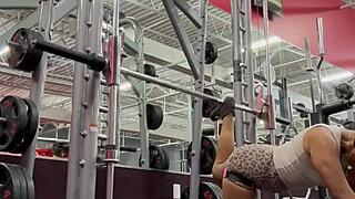 Bobbi Jo's Ebony Ass Pops Cherries in Workout