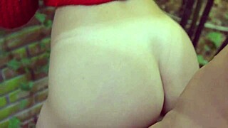 Surprise Stepsister Bent Over in Garden Doggystyle Uncensored Japanese